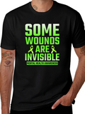 Mental Health Awareness T-Shirt - Some Wounds Are Invisible