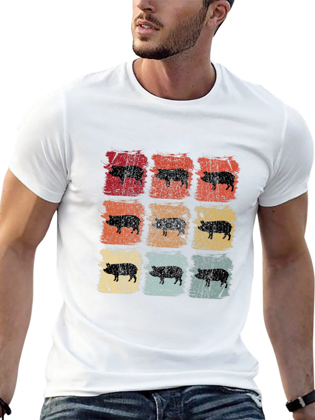 Retro Pig Graphic Tee