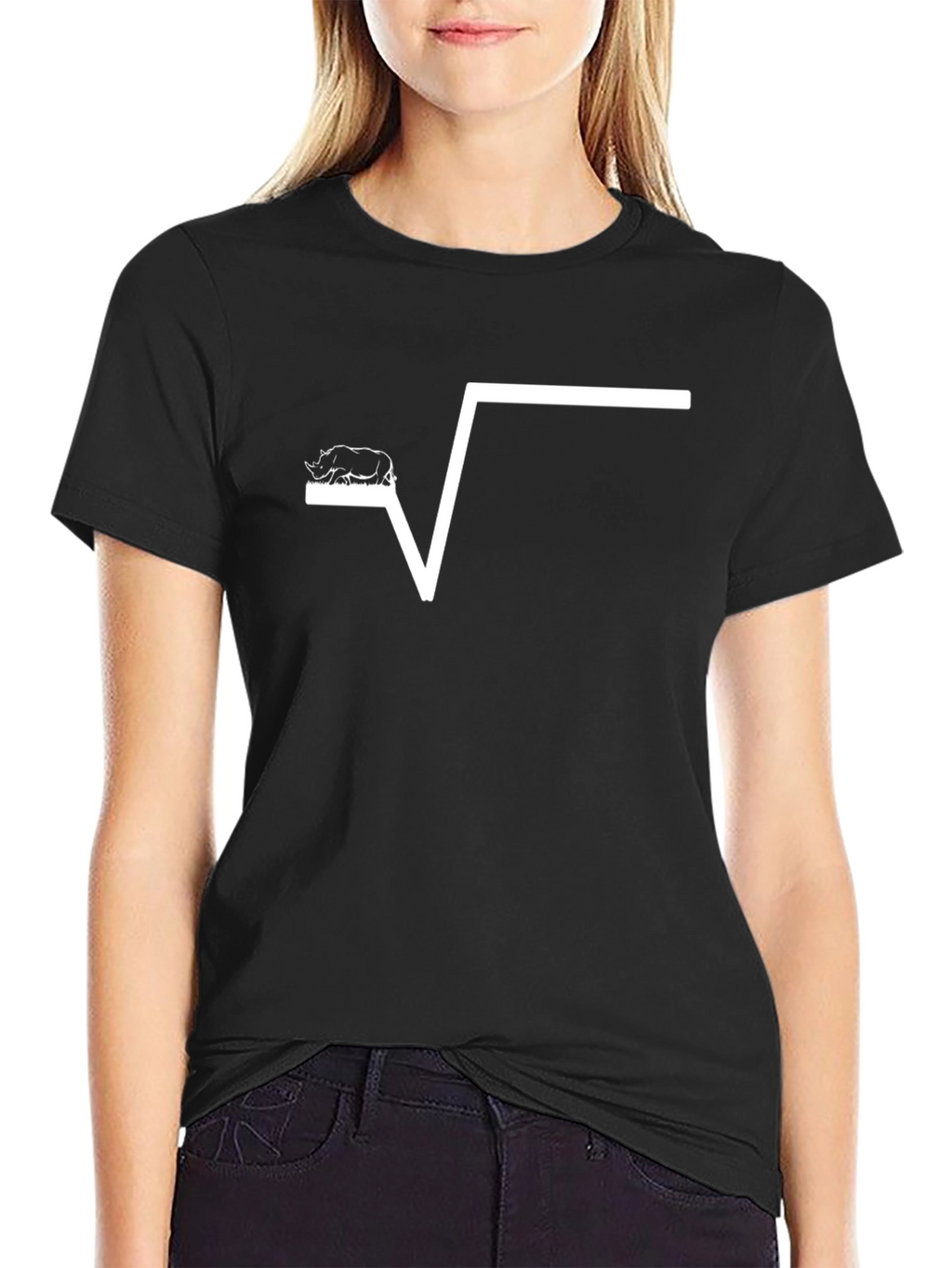 Rhino Square Root Graphic T-Shirt