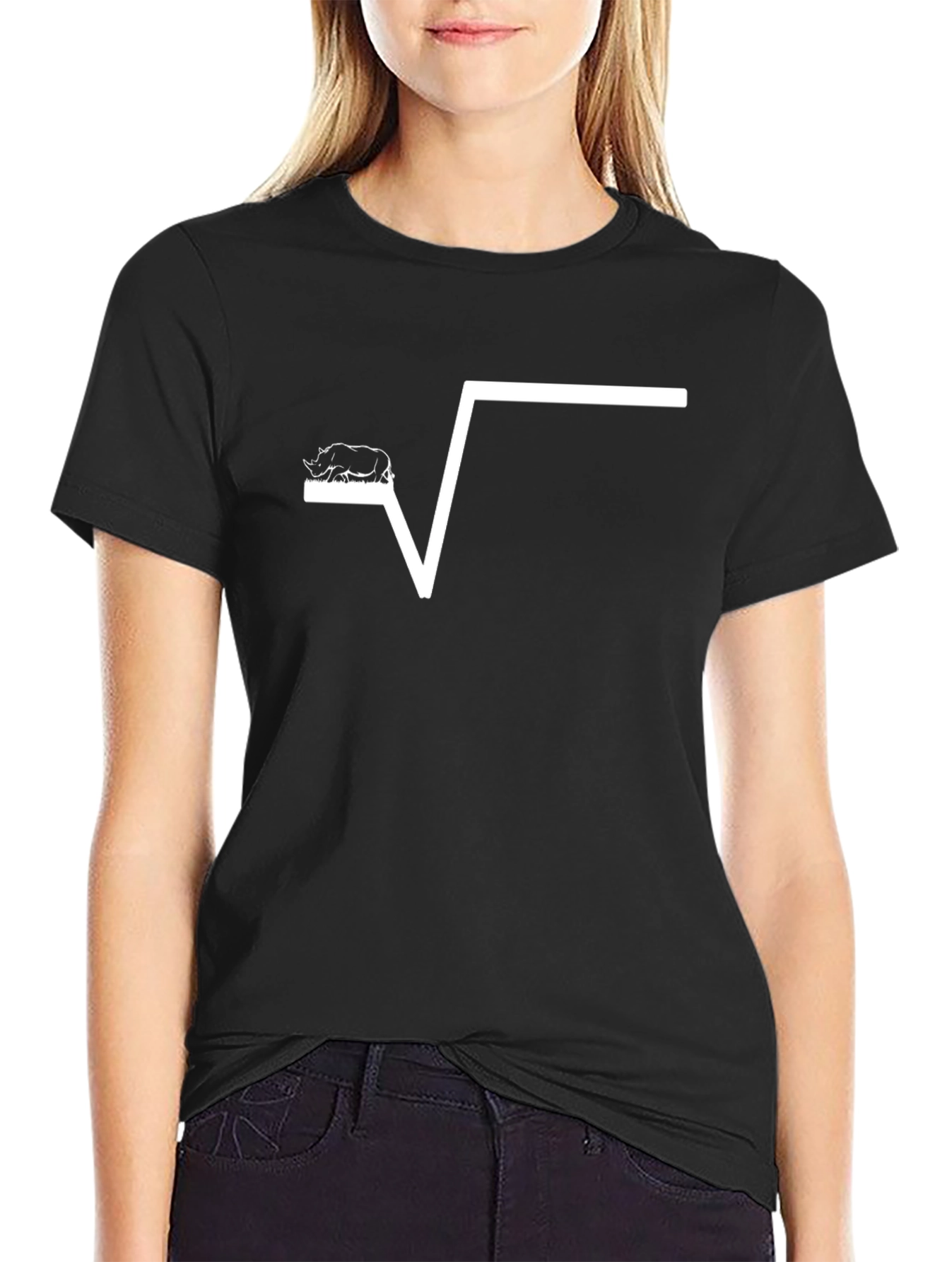 Rhino Square Root Graphic T-Shirt