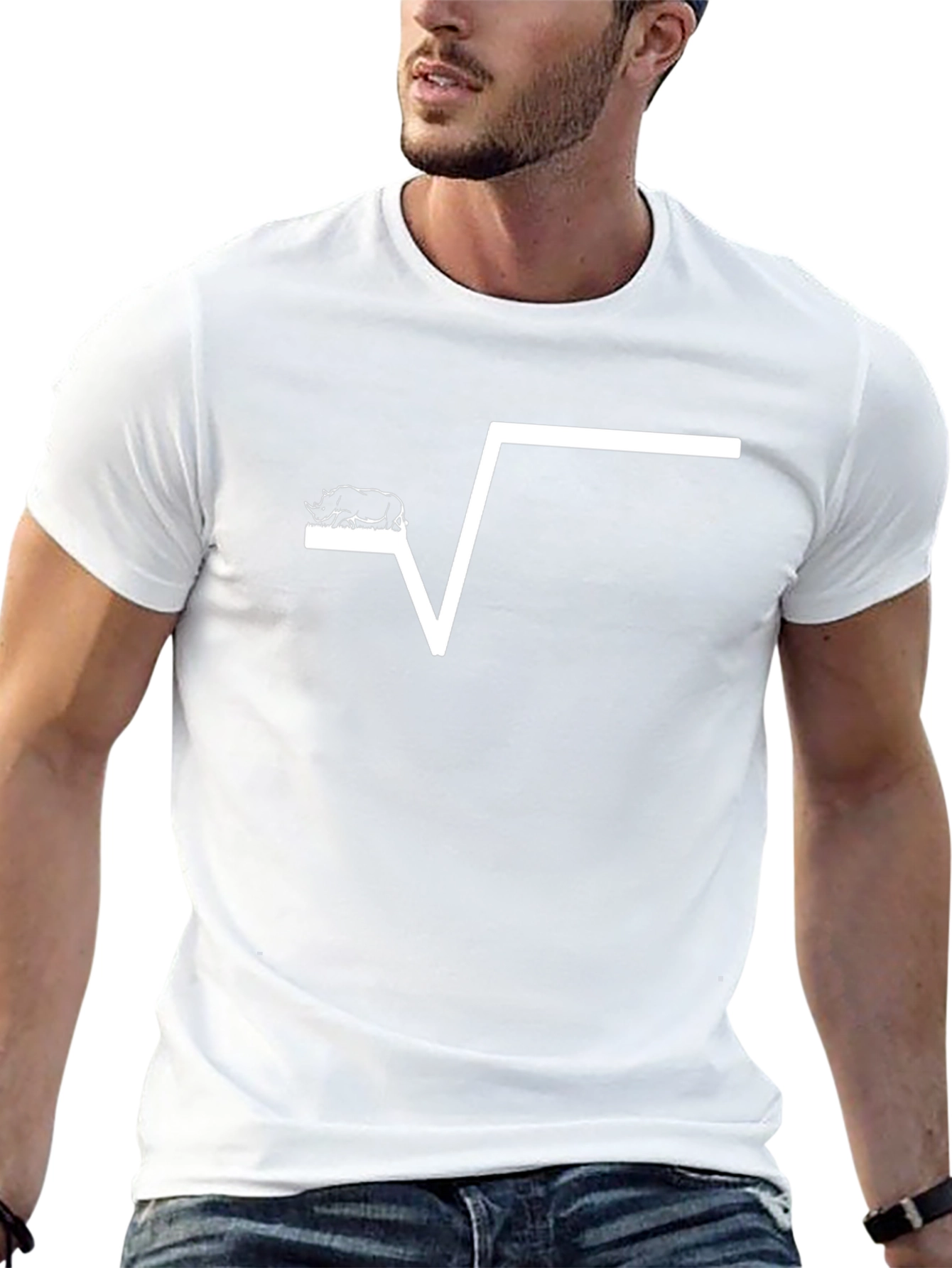 Rhino Square Root Graphic T-Shirt