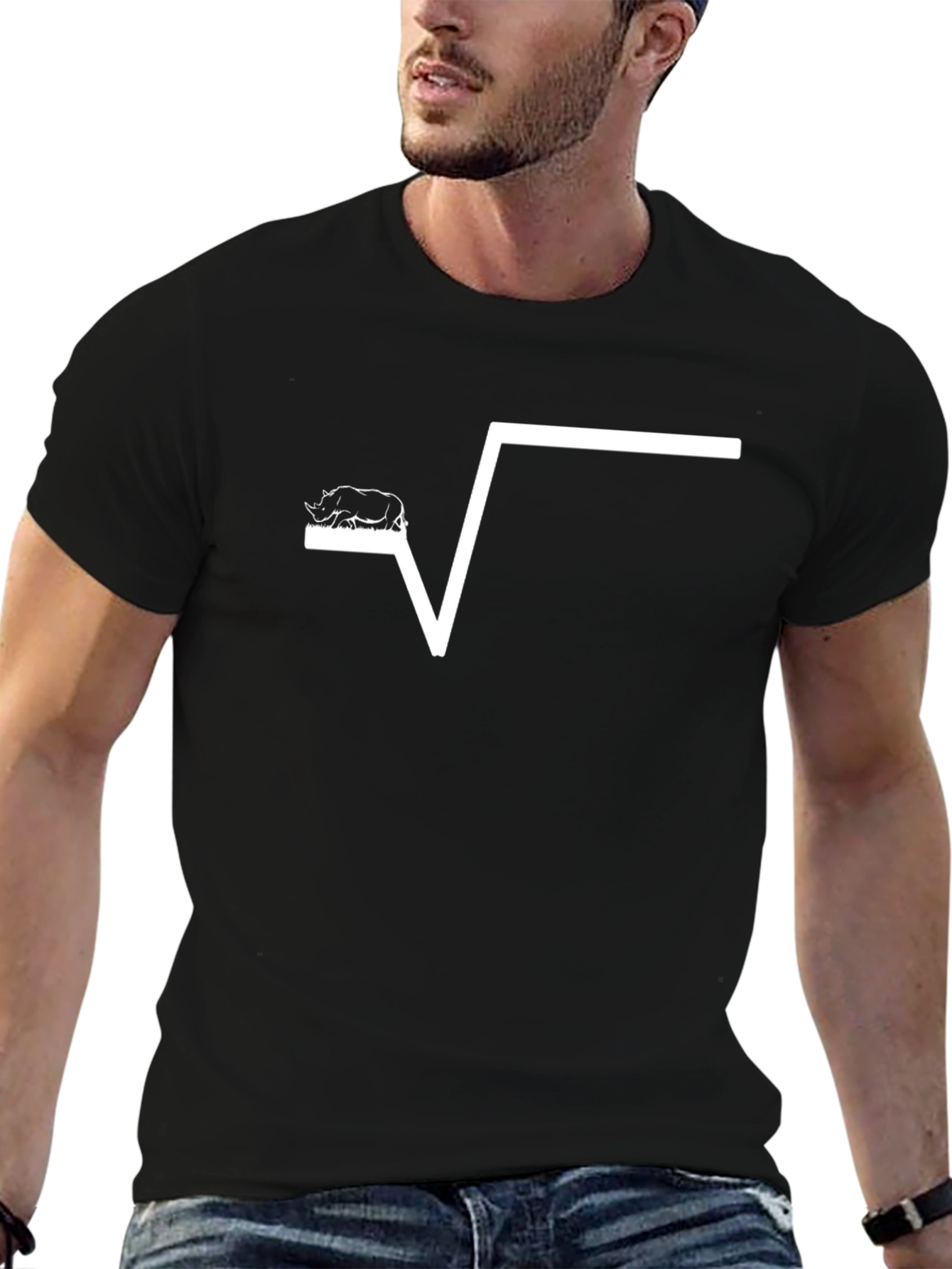 Rhino Square Root Graphic T-Shirt