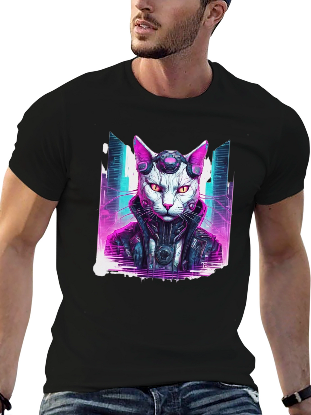 Cyberpunk Cat T-Shirt
