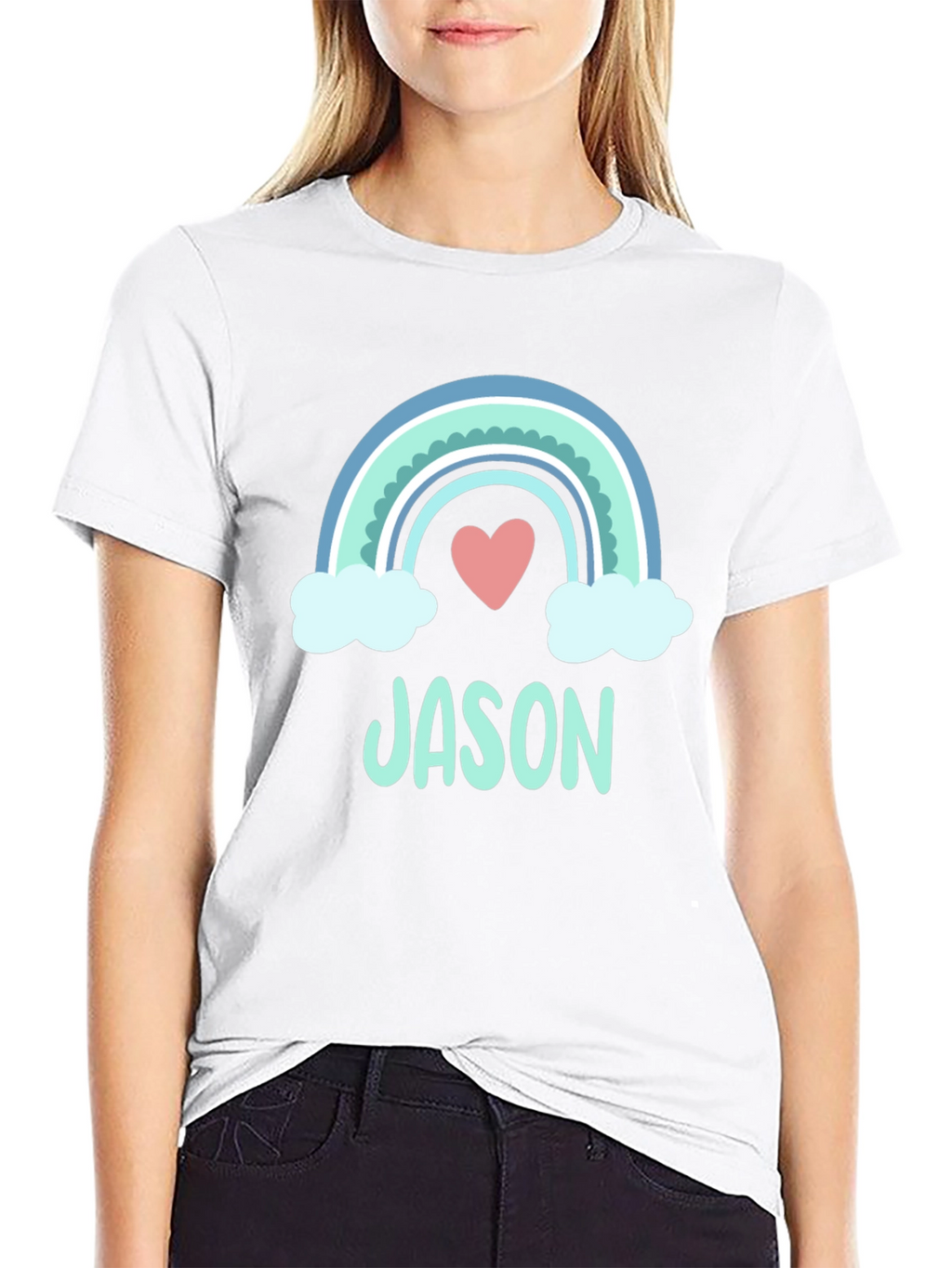 Jason Rainbow Heart T-Shirt