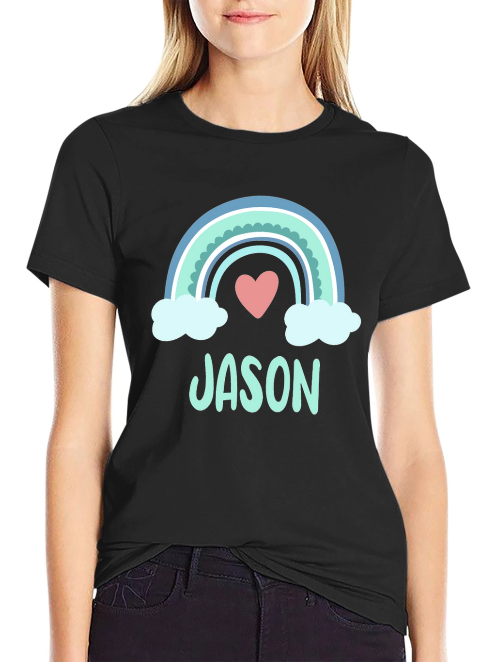 Jason Rainbow Heart T-Shirt