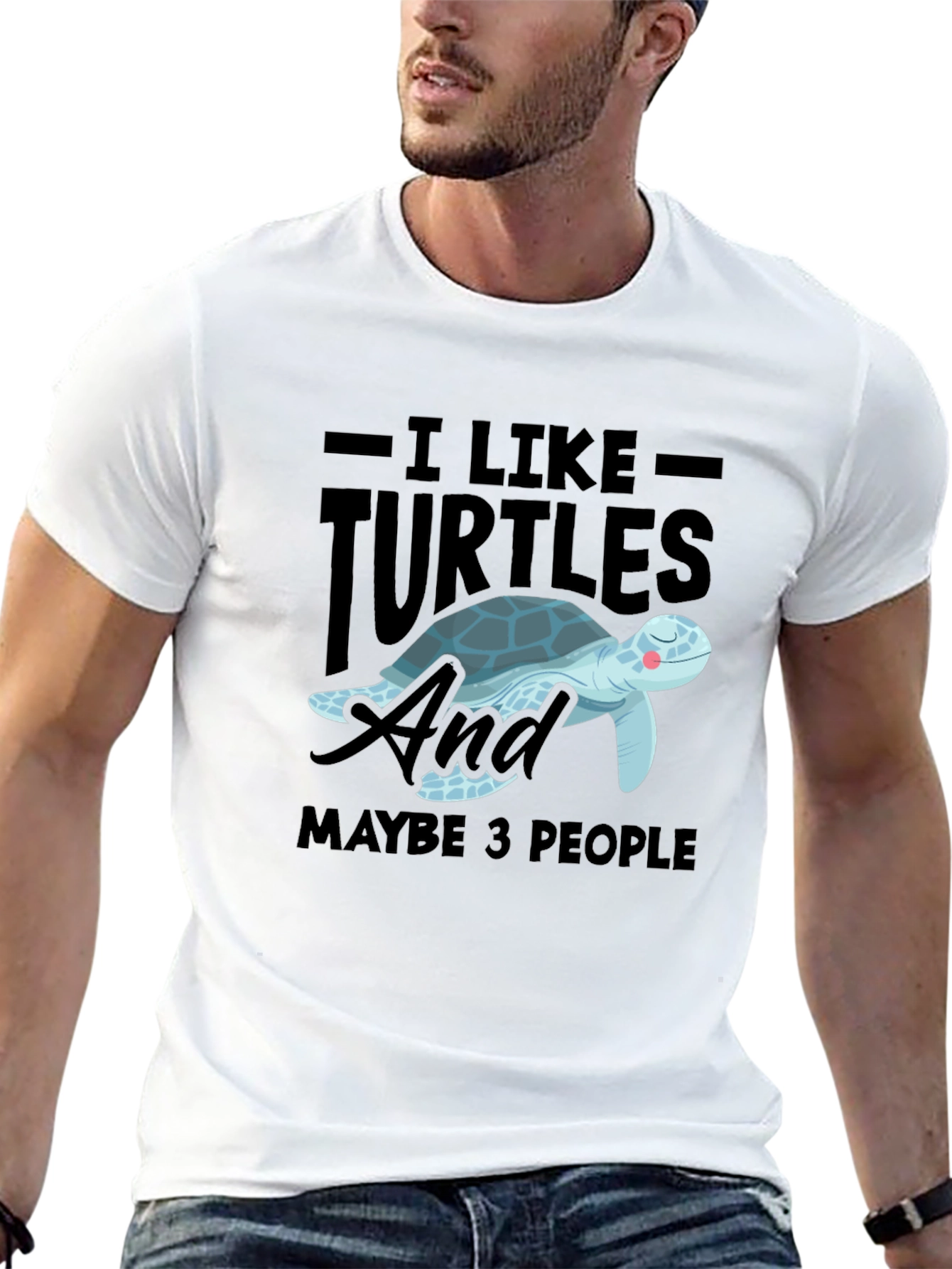 I Like Turtles & Maybe 3 People Graphic Tee