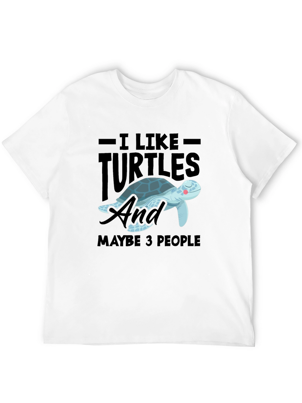 I Like Turtles & Maybe 3 People Graphic Tee