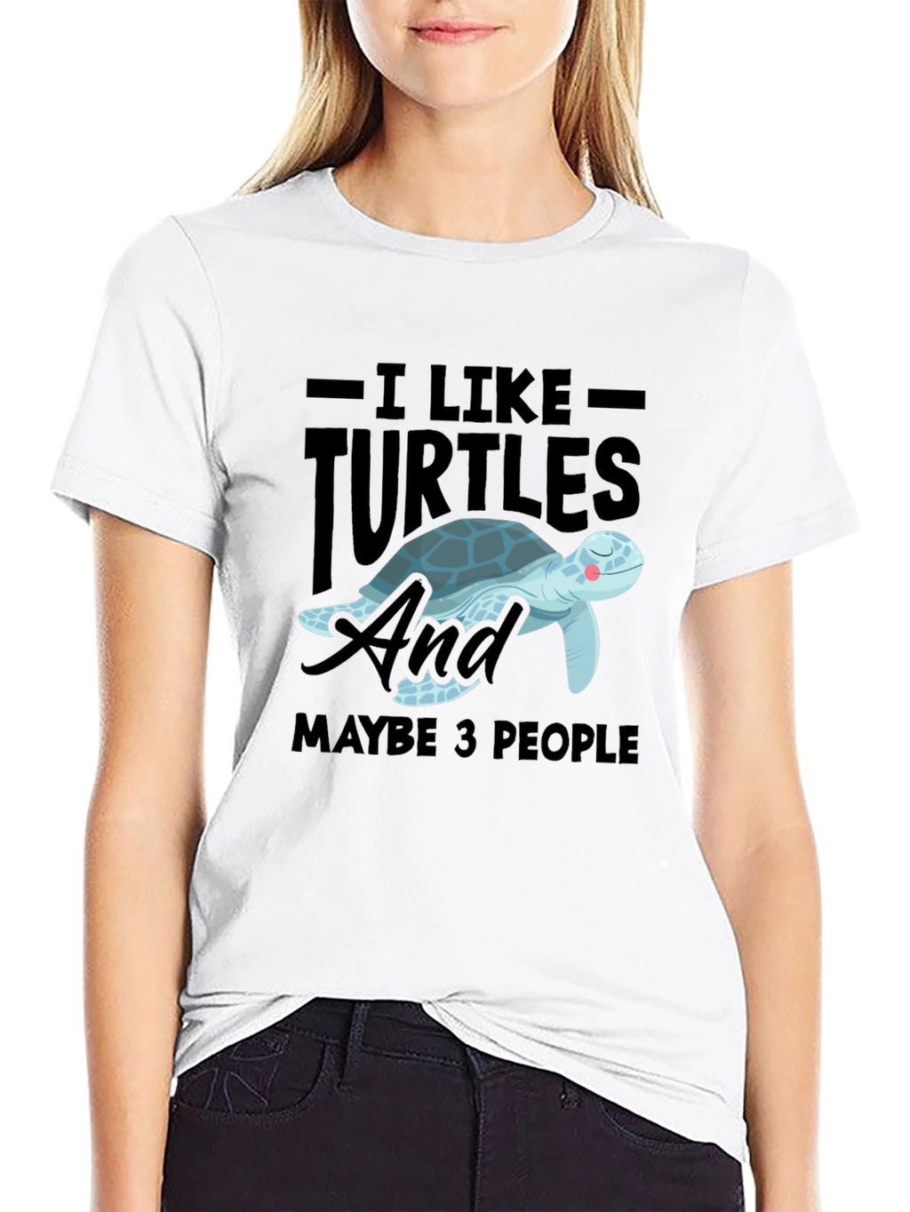 I Like Turtles & Maybe 3 People Graphic Tee