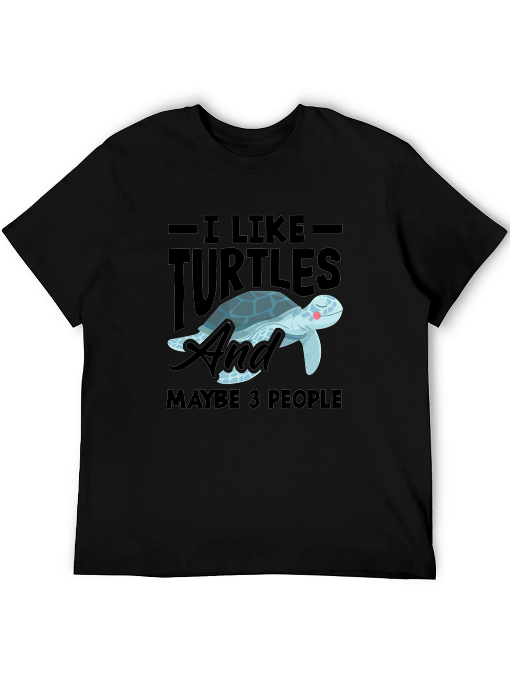 I Like Turtles & Maybe 3 People Graphic Tee