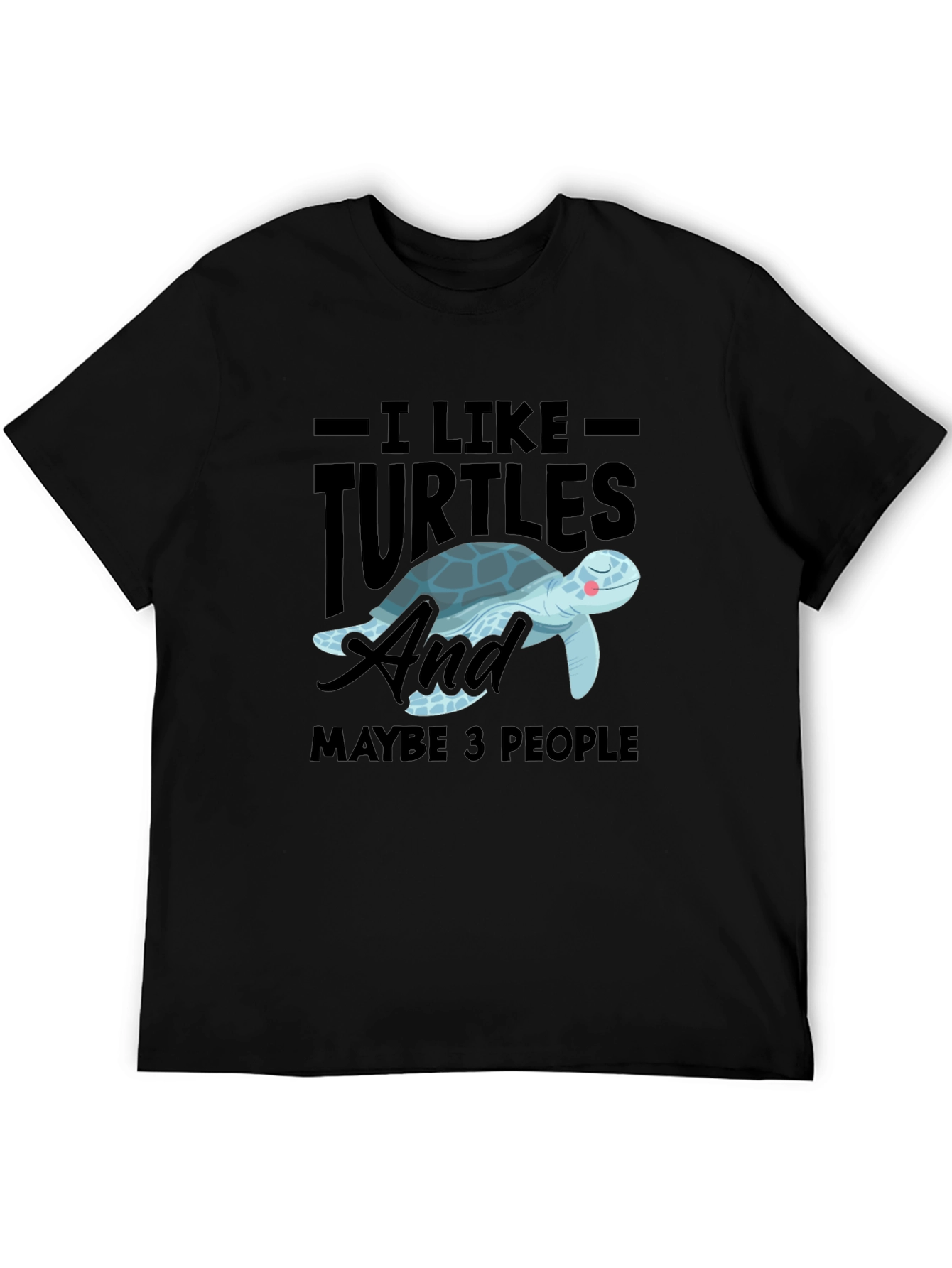 I Like Turtles & Maybe 3 People Graphic Tee