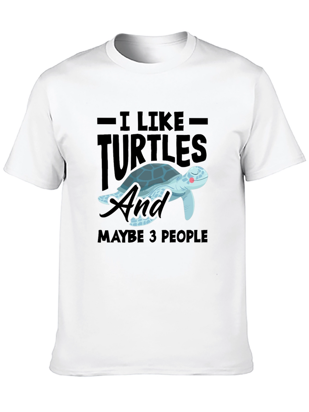 I Like Turtles & Maybe 3 People Graphic Tee