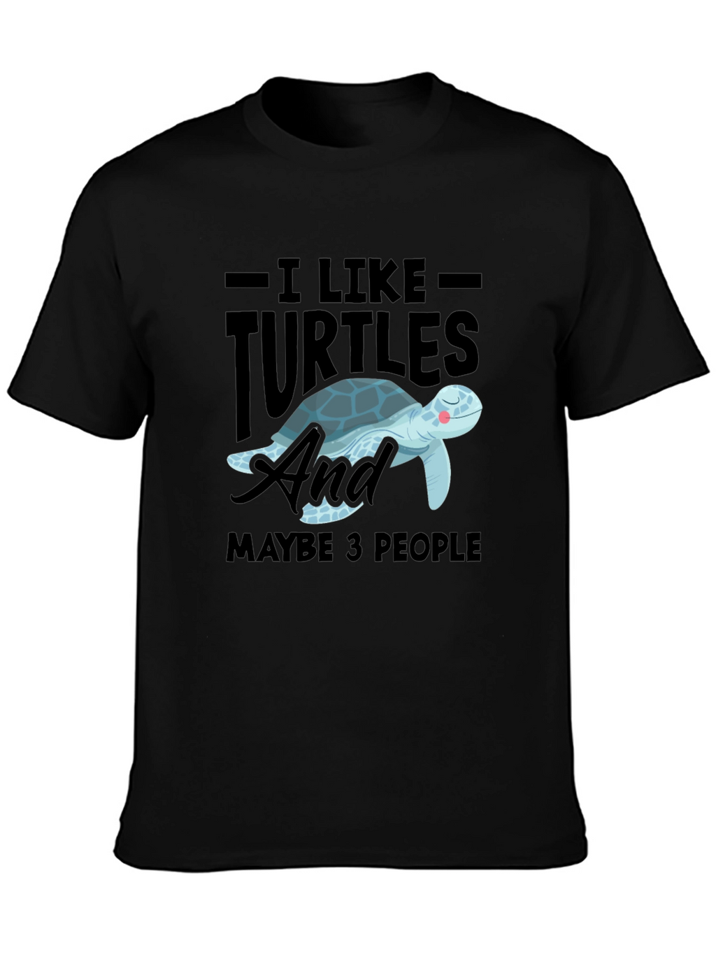 I Like Turtles & Maybe 3 People Graphic Tee