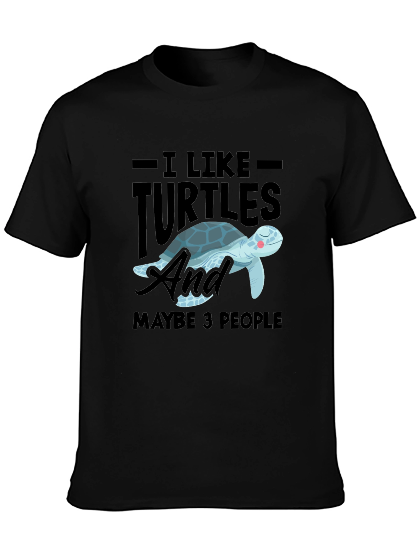 I Like Turtles & Maybe 3 People Graphic Tee
