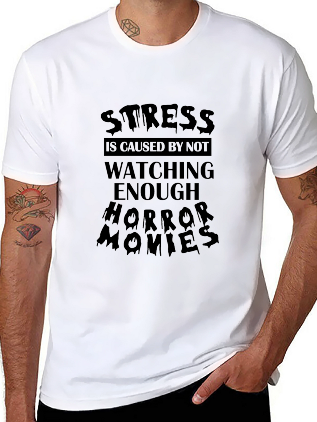 Stress Horror Movie T-Shirt