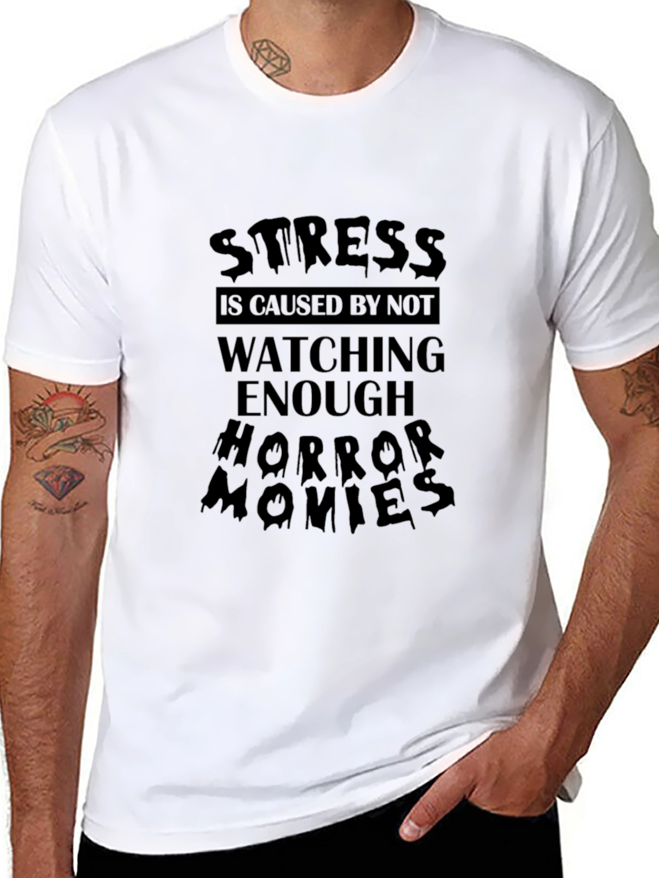 Stress Horror Movie T-Shirt