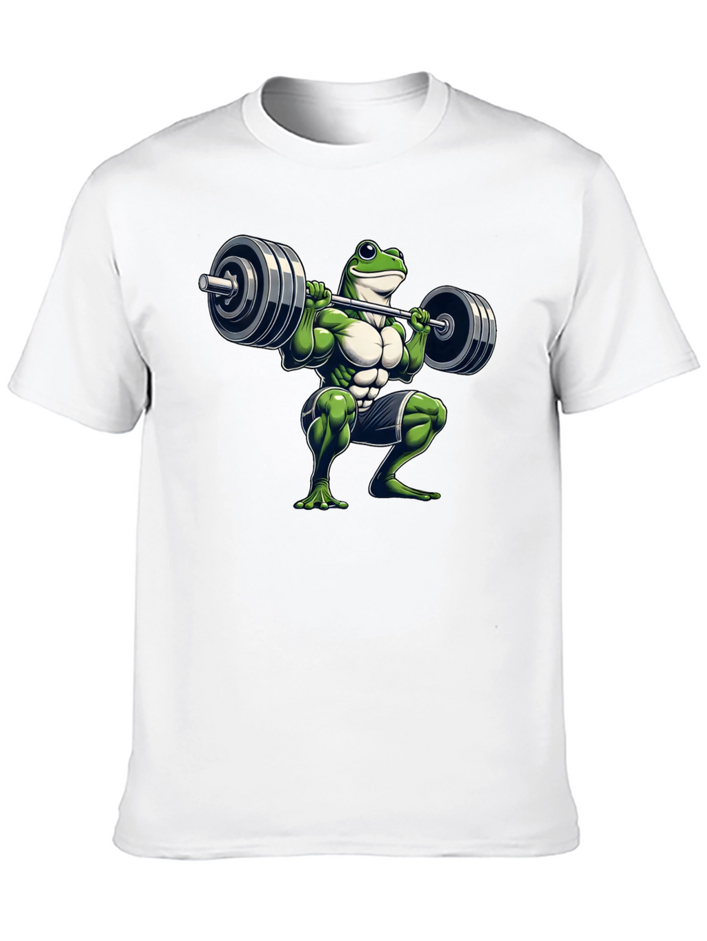 Frog Lifting Weights T-Shirt - Funny Gym Tee