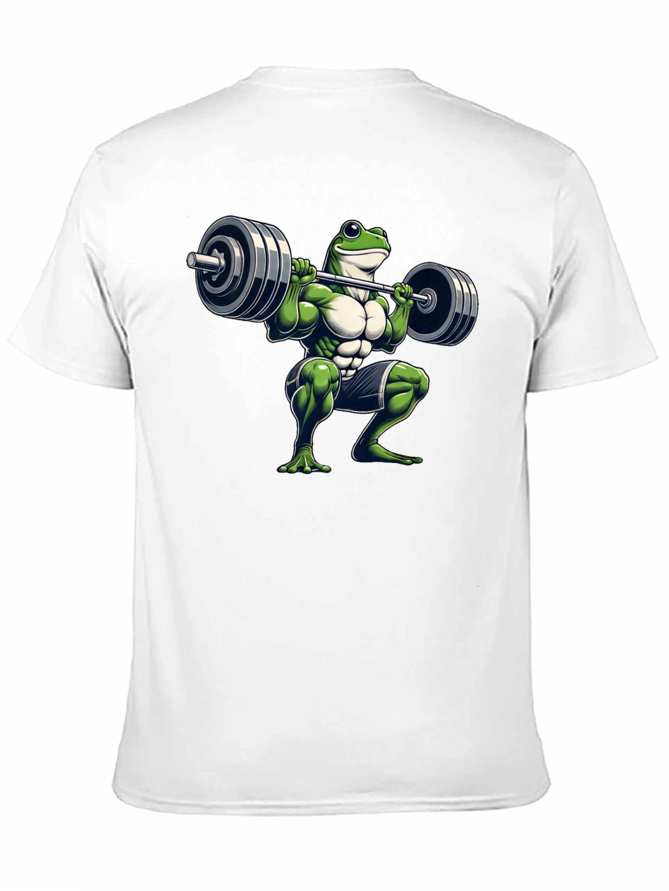 Frog Lifting Weights T-Shirt - Funny Gym Tee