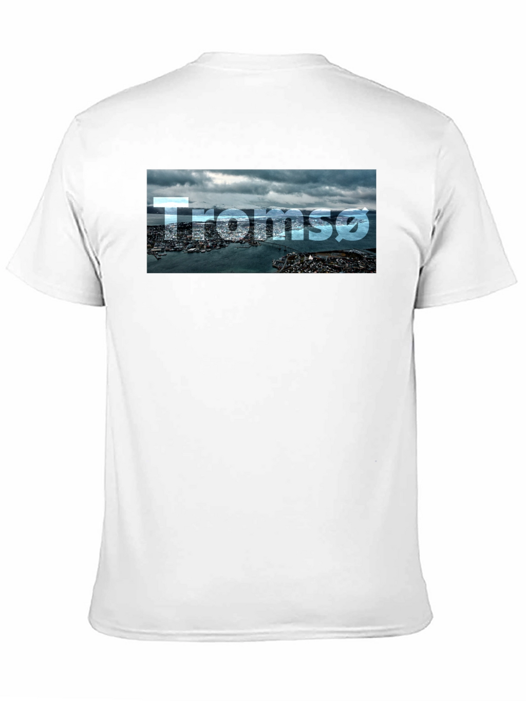 Tromsø Cityscape T-Shirt - Black Graphic Tee