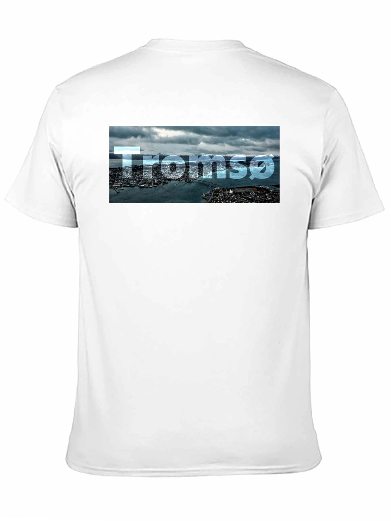 Tromsø Cityscape T-Shirt - Black Graphic Tee