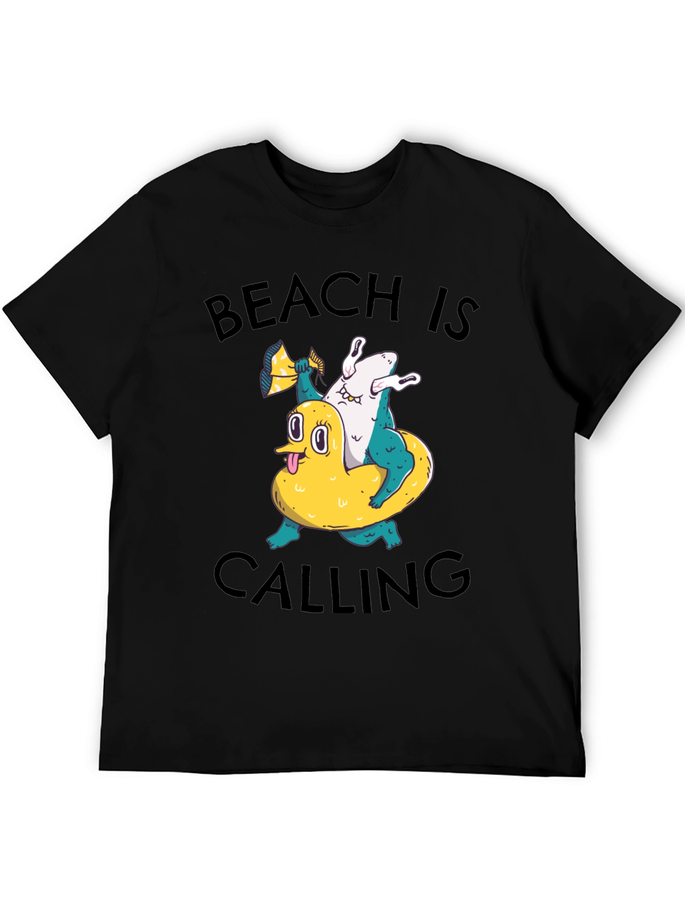Beach Calling Graphic Tee - Fun Summer T-Shirt