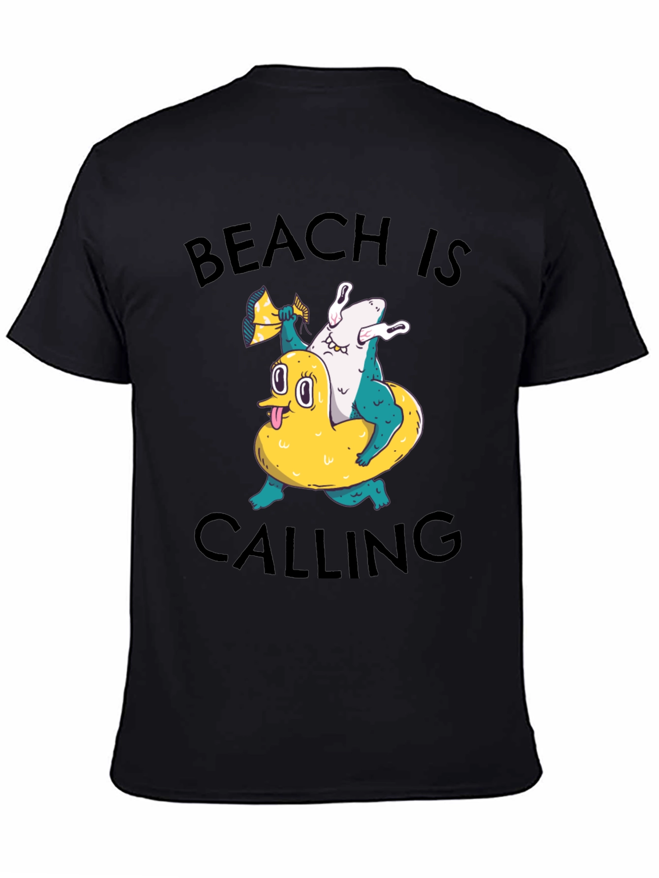 Beach Calling Graphic Tee - Fun Summer T-Shirt