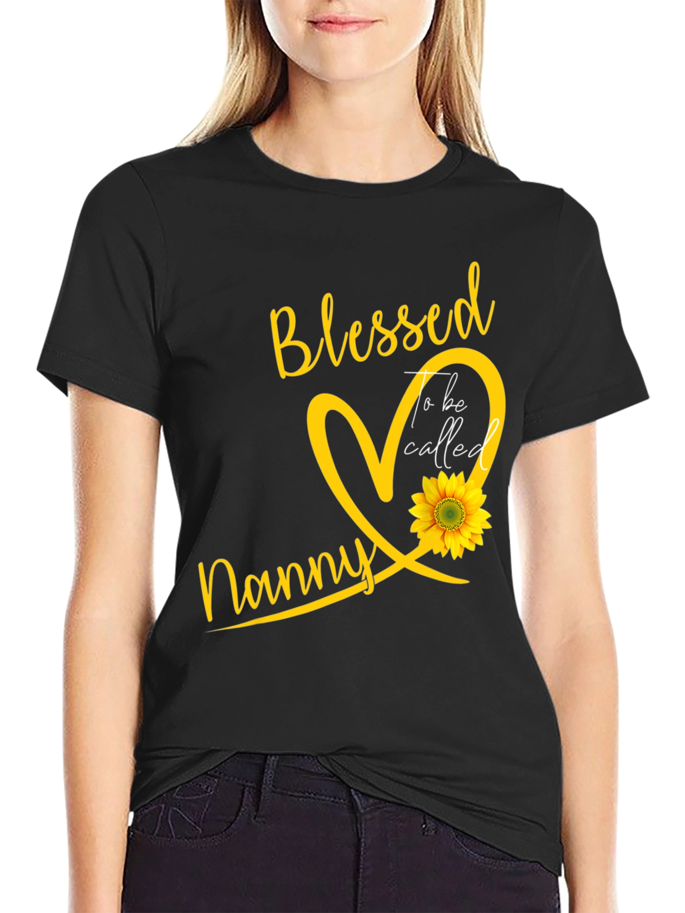 Blessed Nanny Sunflower T-Shirt