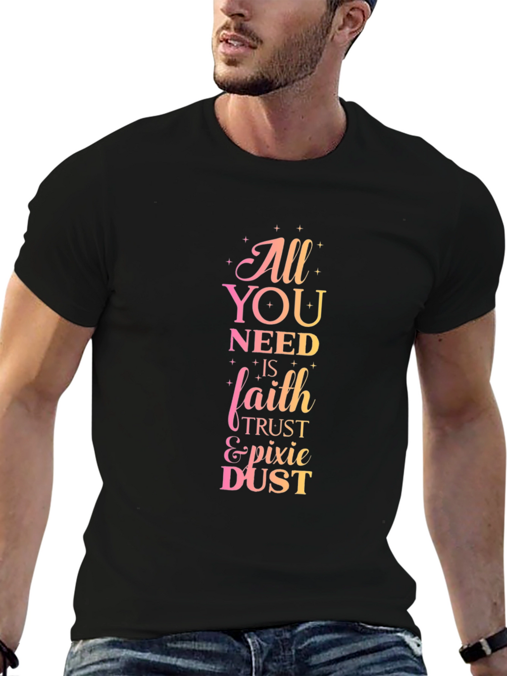 All You Need Is Faith Black T-Shirt