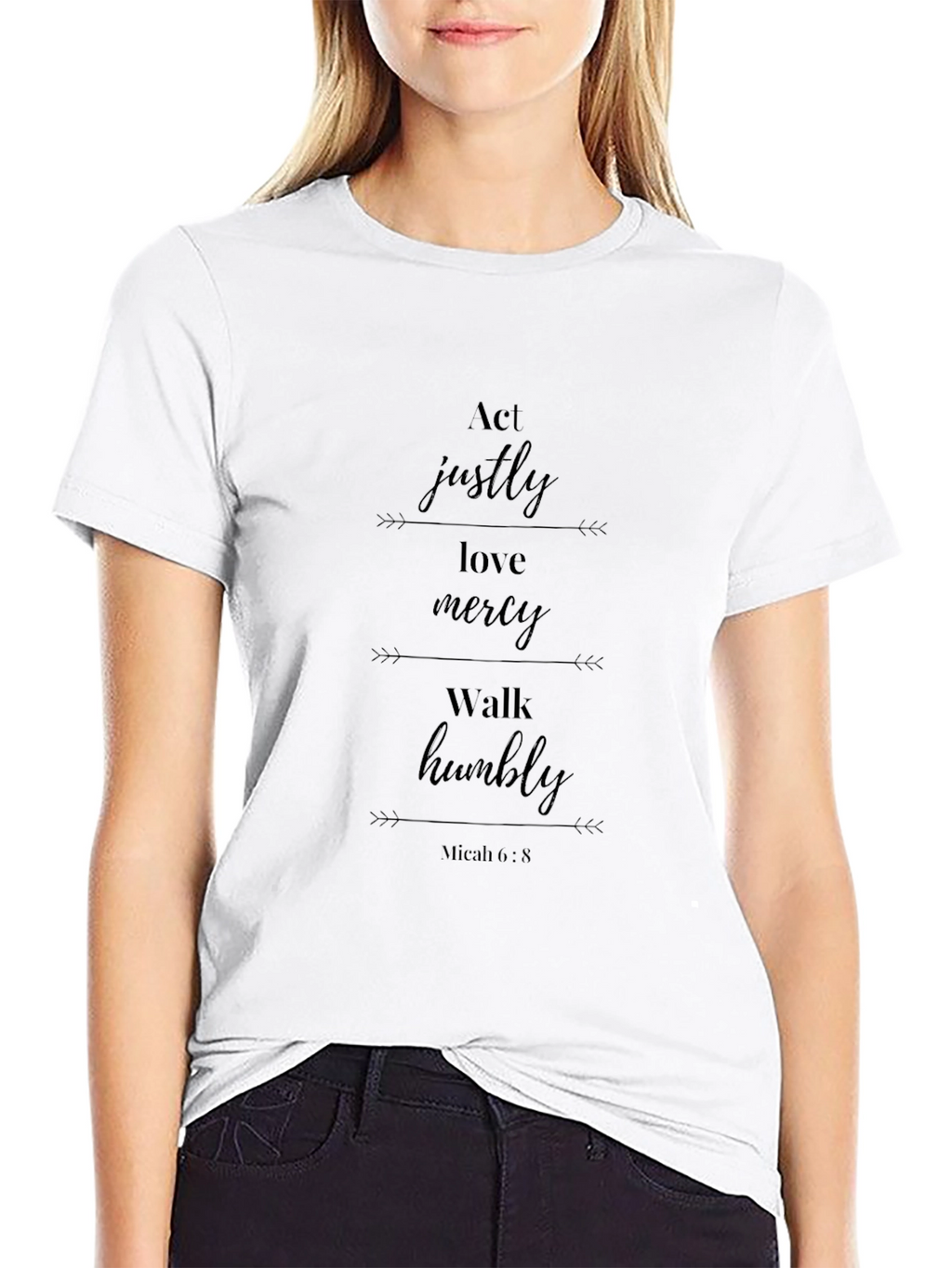 Act Justly Love Mercy T-Shirt Micah 6:8