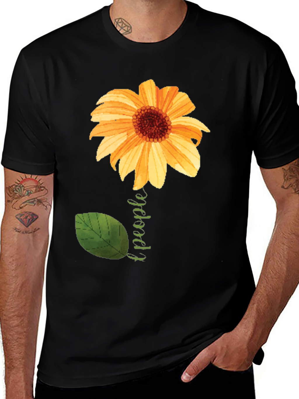 Sunflower People Black T-Shirt