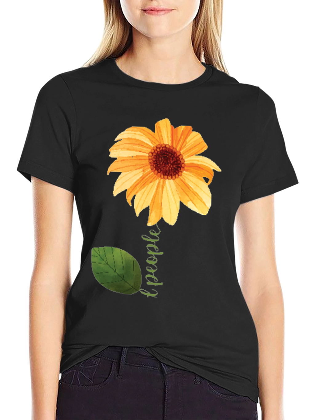 Sunflower People Black T-Shirt