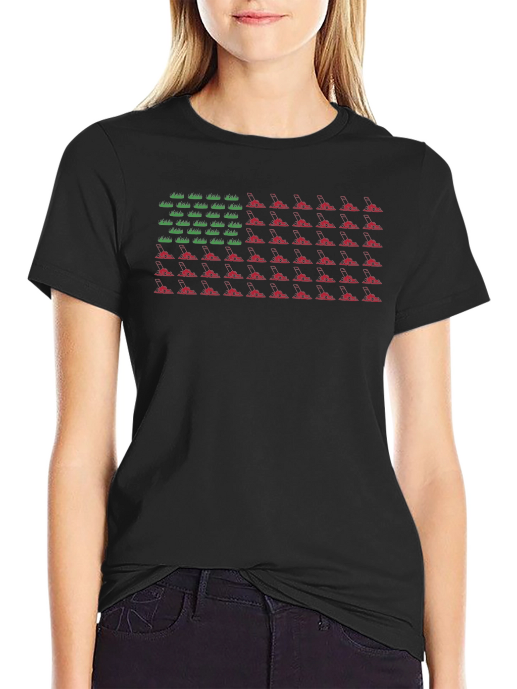 American Snowmobile Flag Graphic Tee
