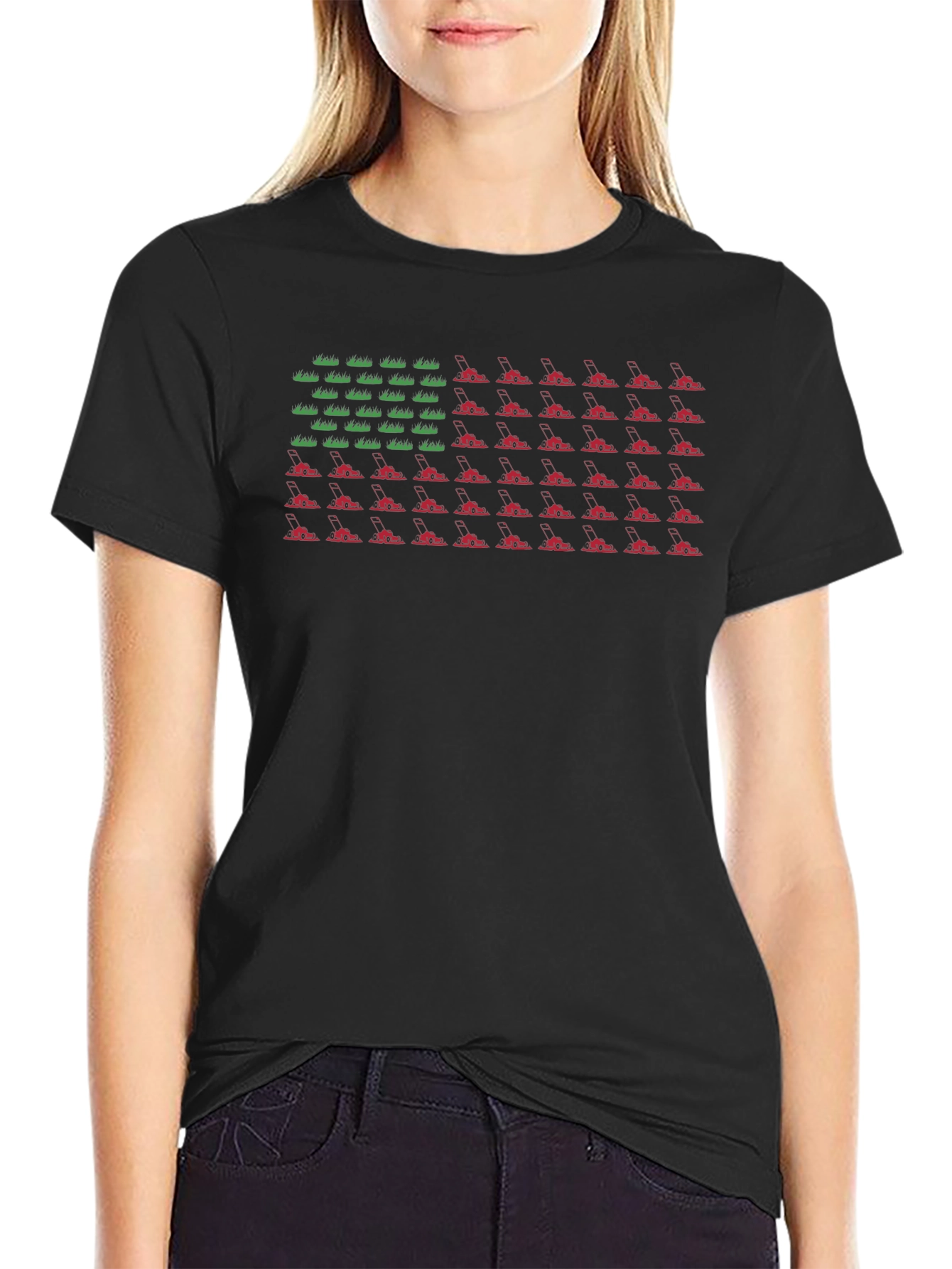 American Snowmobile Flag Graphic Tee