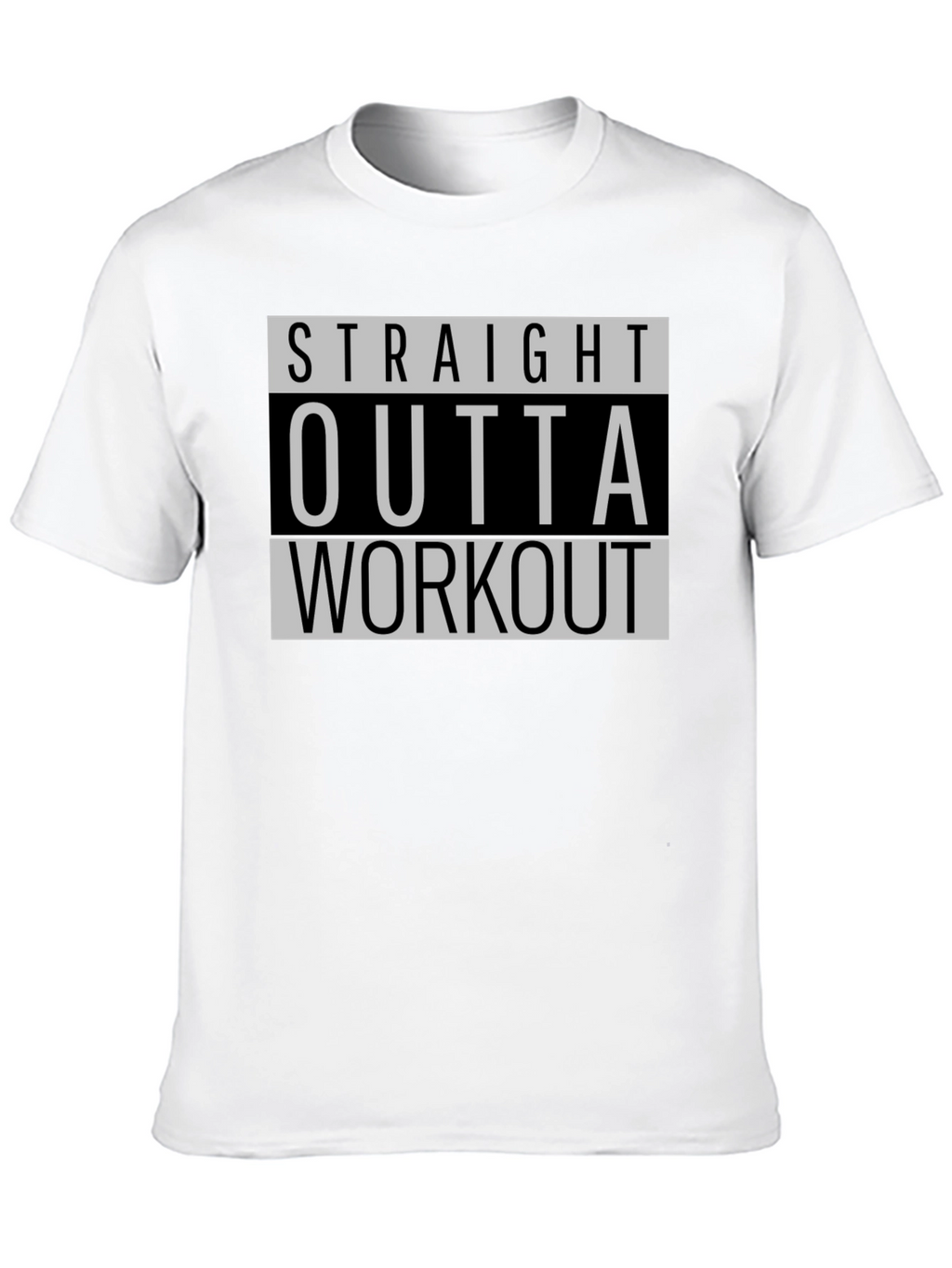 Straight Outta Workout Black T-Shirt
