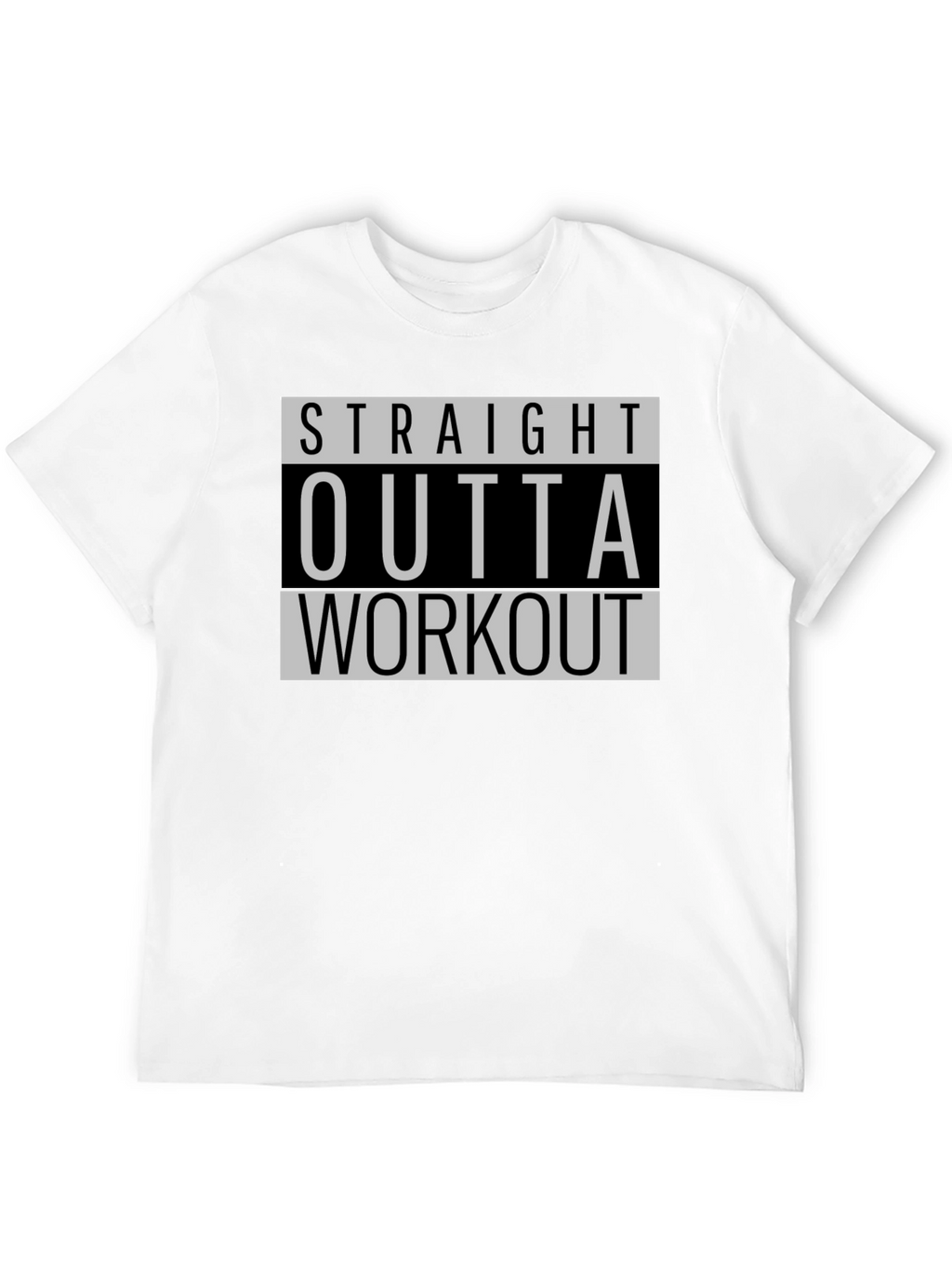 Straight Outta Workout Black T-Shirt