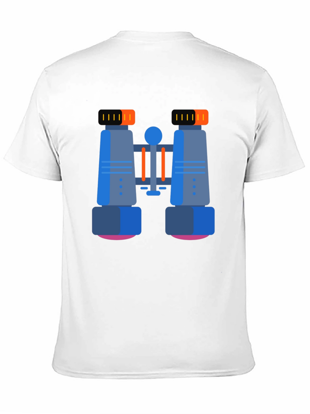 Binoculars Graphic T-Shirt - Black Cotton Blend