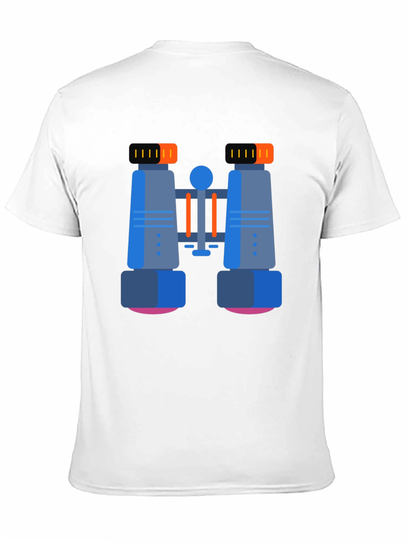 Binoculars Graphic T-Shirt - Black Cotton Blend