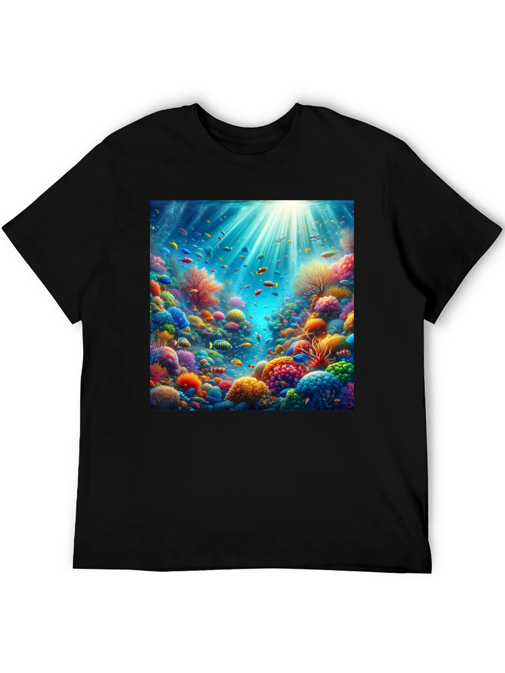 Vibrant Coral Reef Graphic Tee