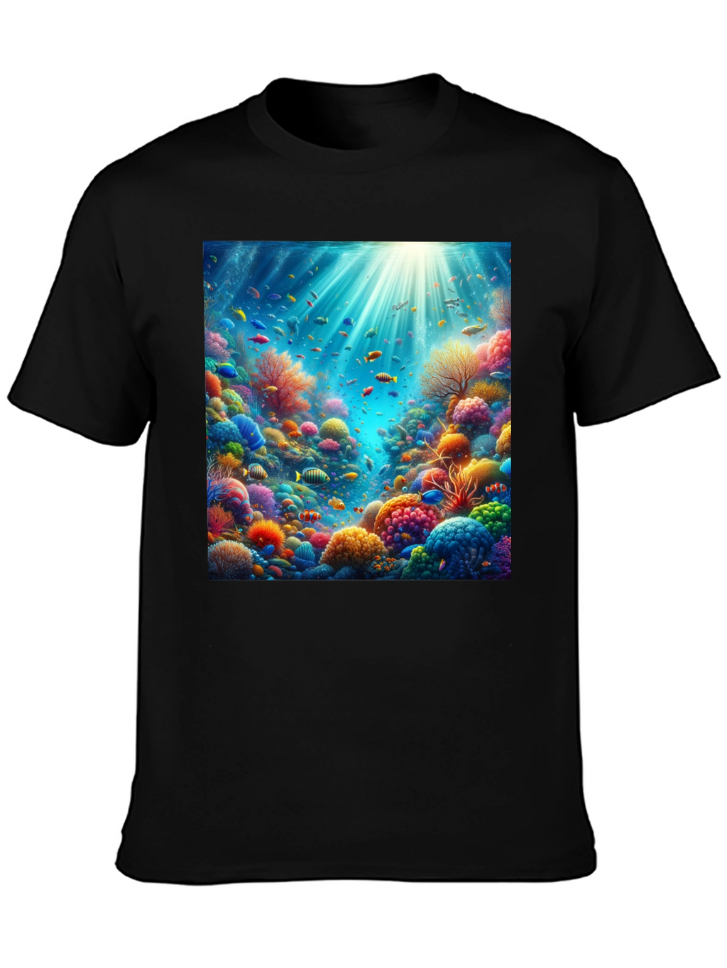 Vibrant Coral Reef Graphic Tee