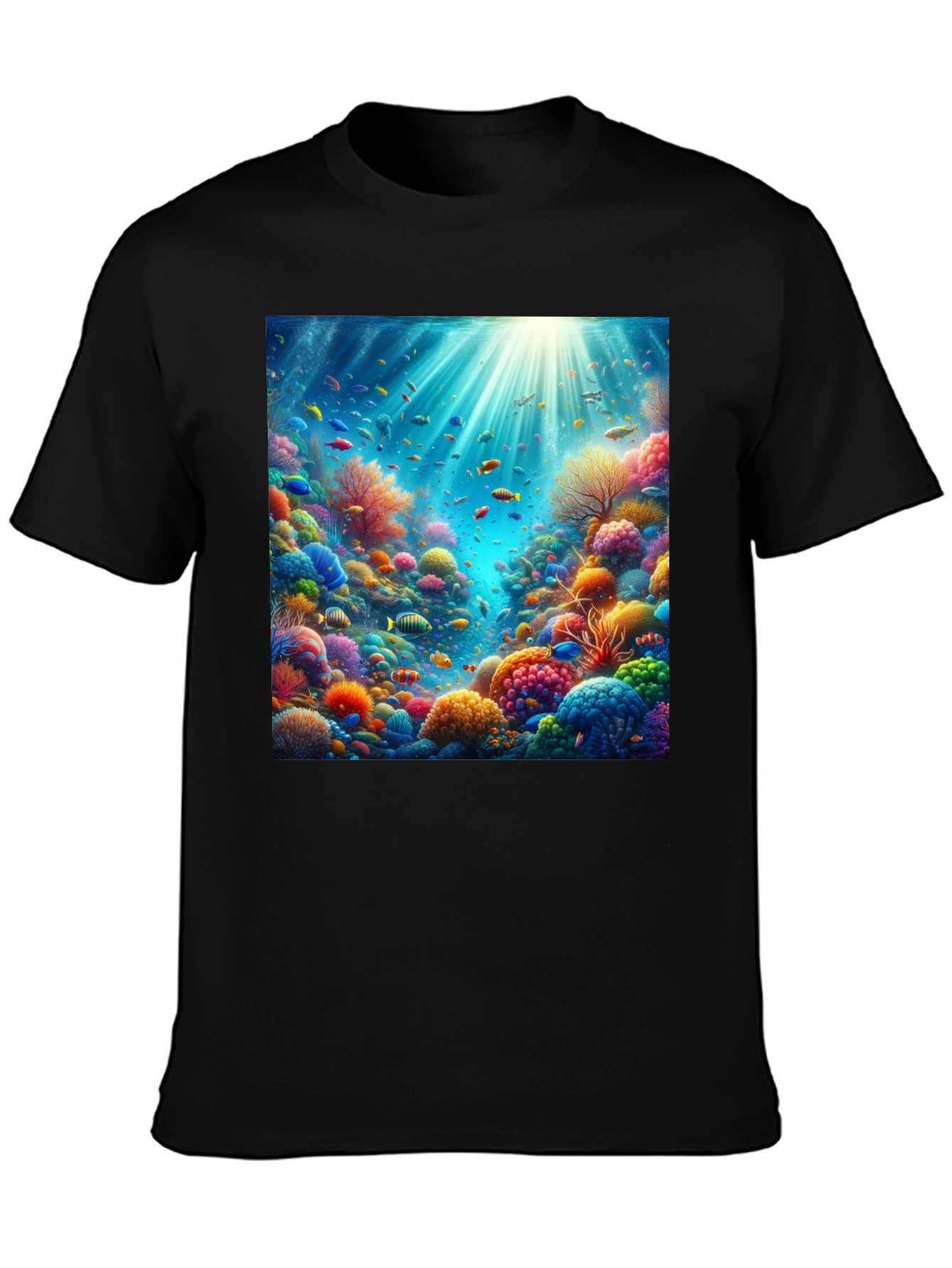 Vibrant Coral Reef Graphic Tee