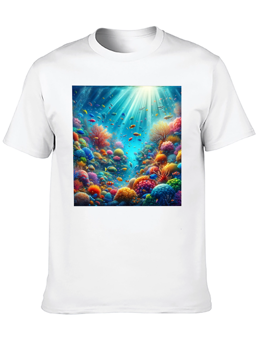 Vibrant Coral Reef Graphic Tee