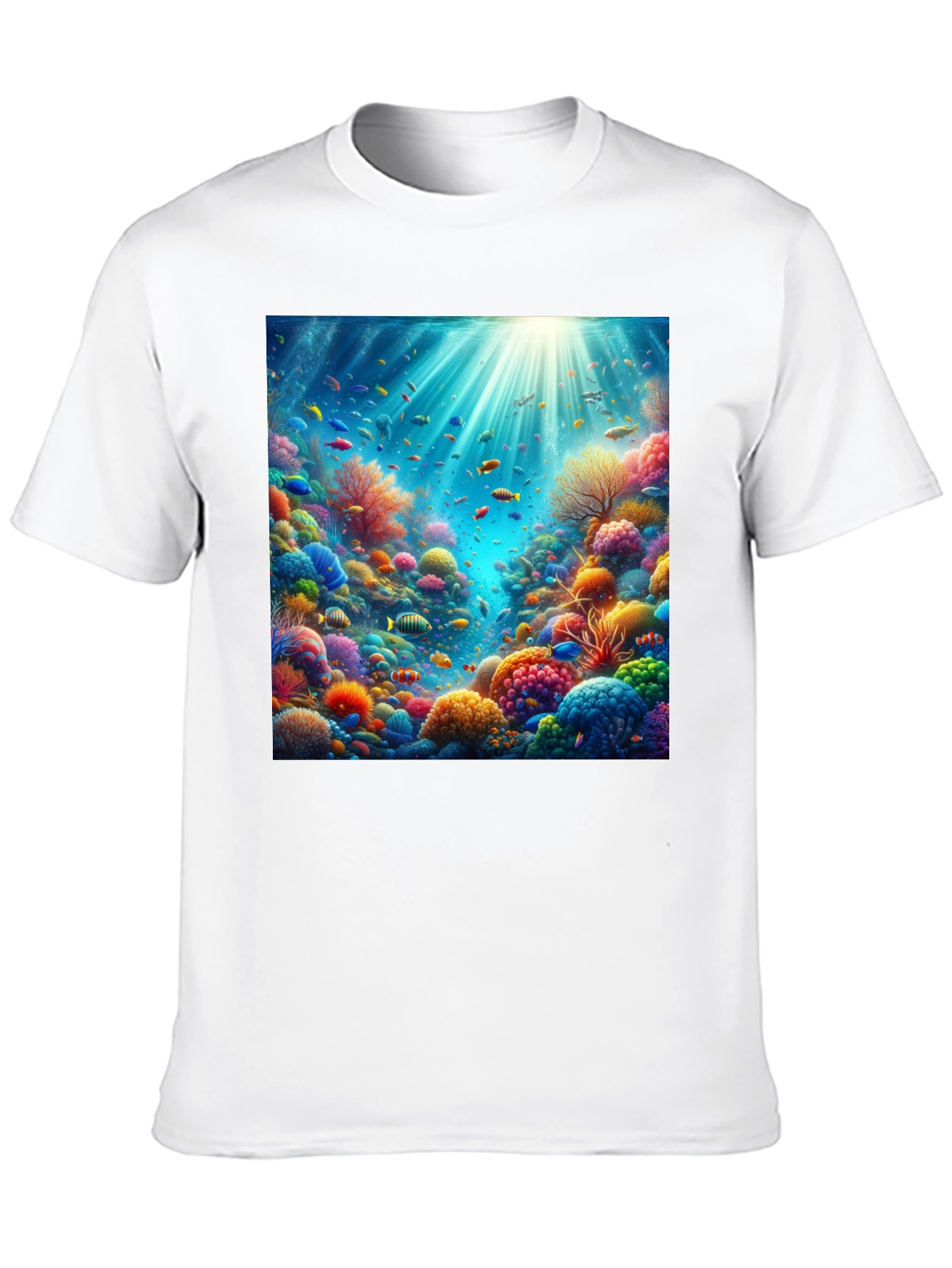 Vibrant Coral Reef Graphic Tee