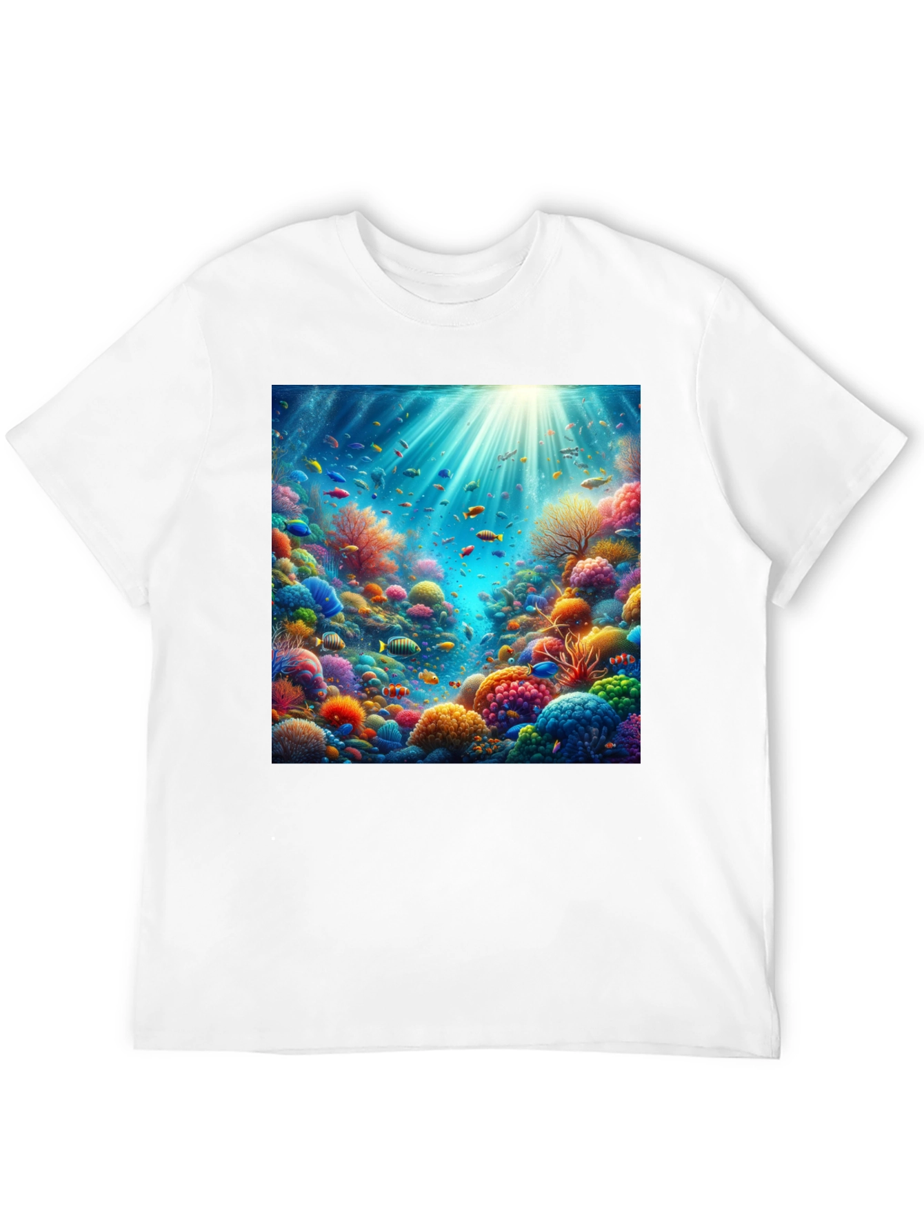 Vibrant Coral Reef Graphic Tee