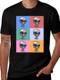 Alien Pop Art Graphic T-Shirt