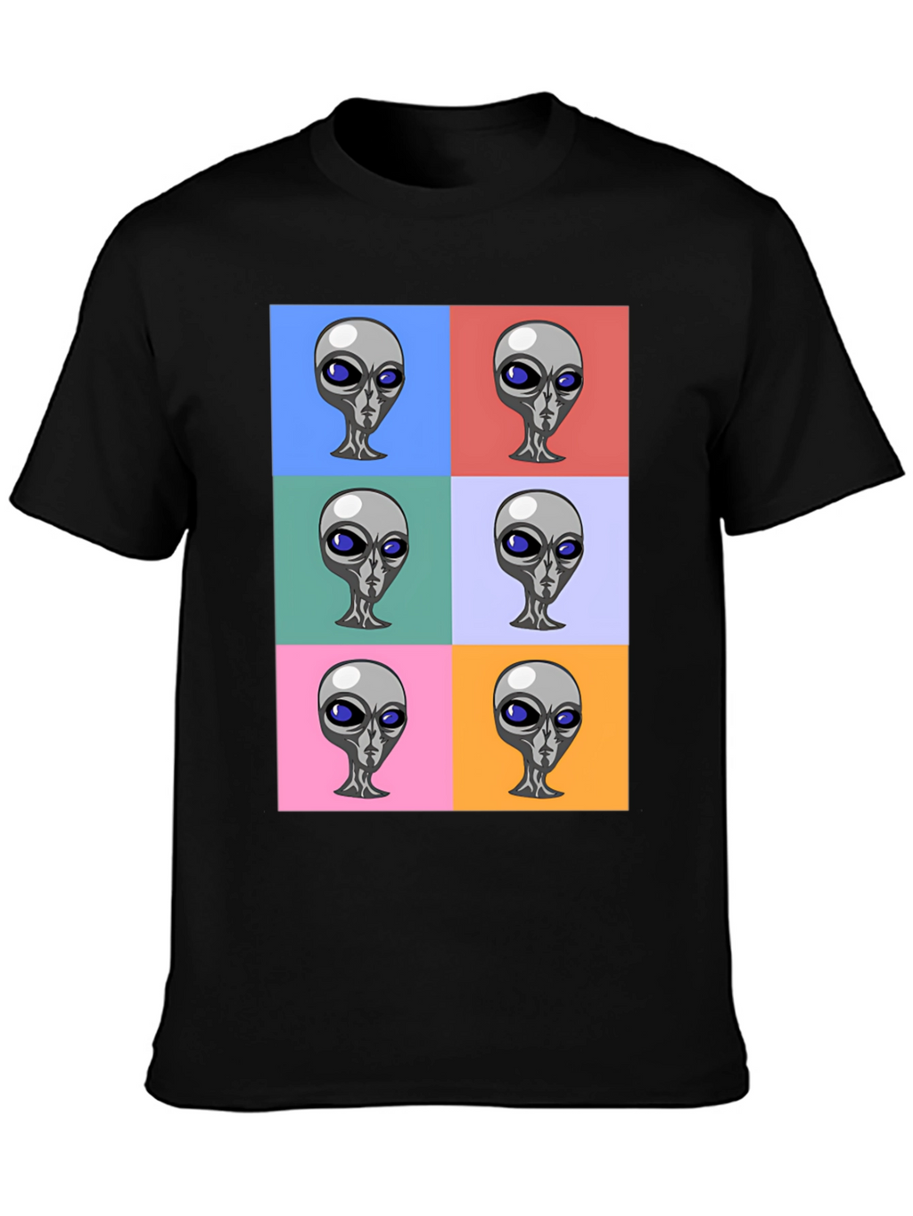 Alien Pop Art Graphic T-Shirt