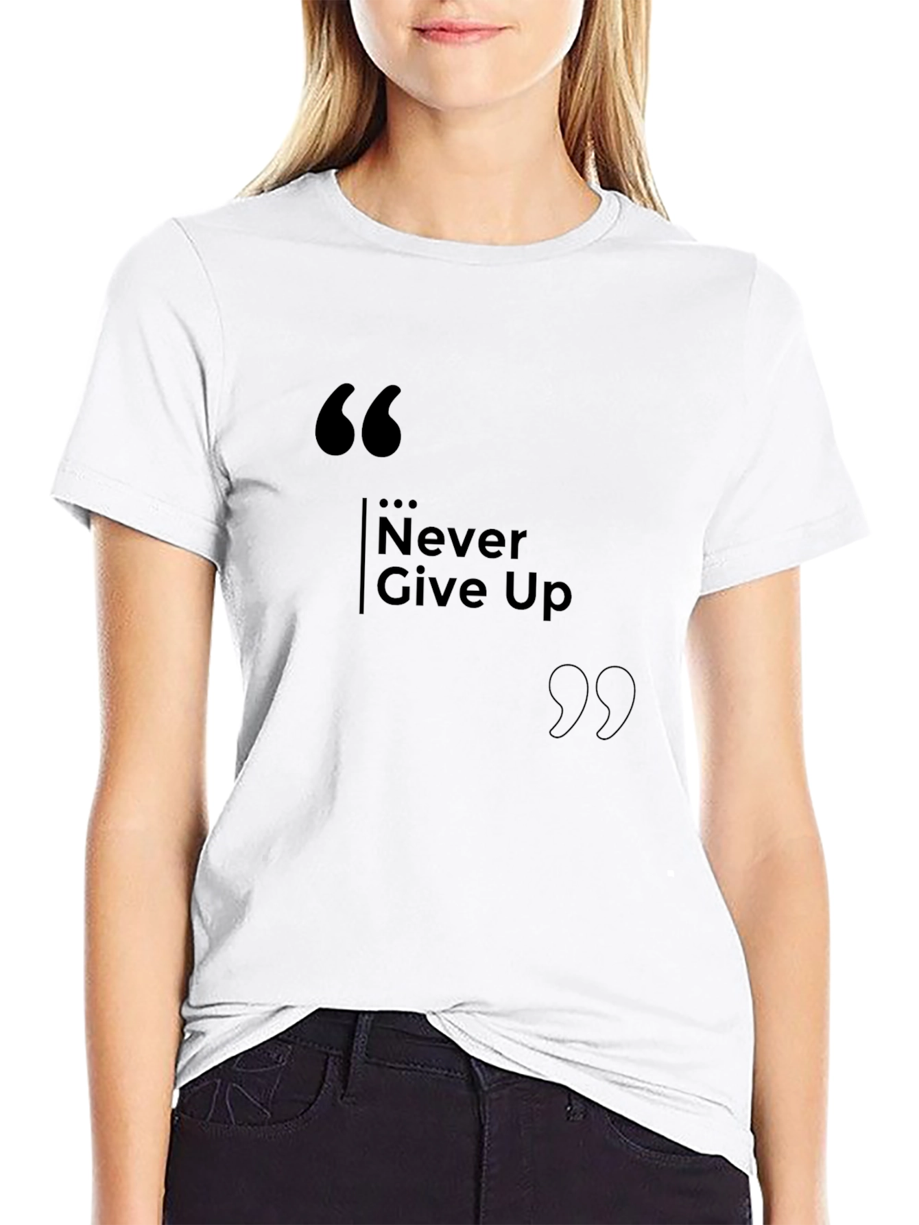 Never Give Up - Motivational T-Shirt