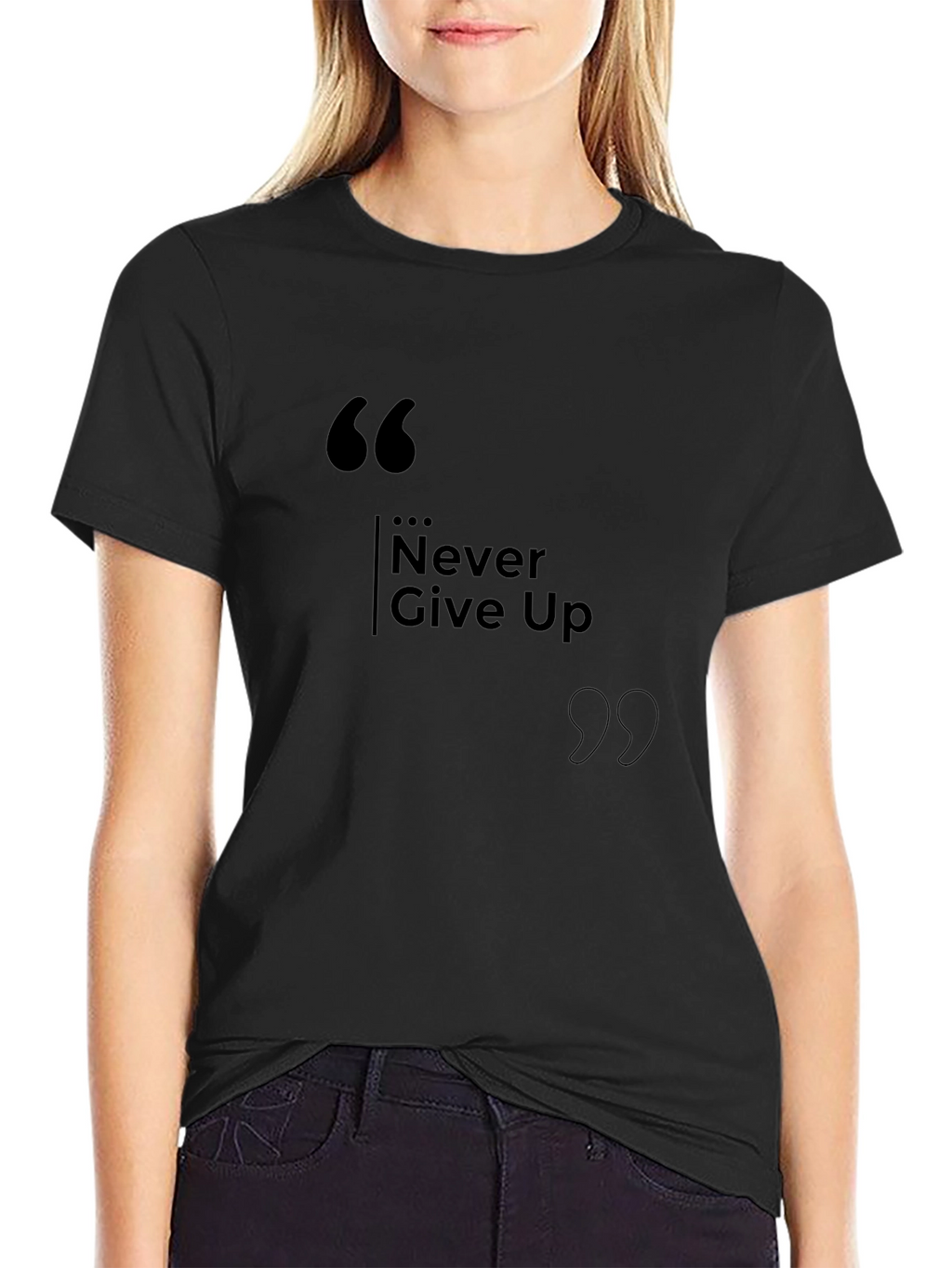 Never Give Up - Motivational T-Shirt