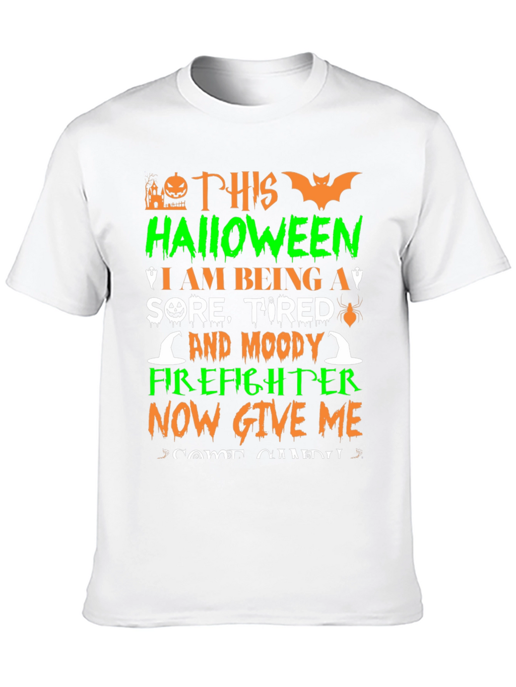 Funny Halloween Firefighter T-Shirt