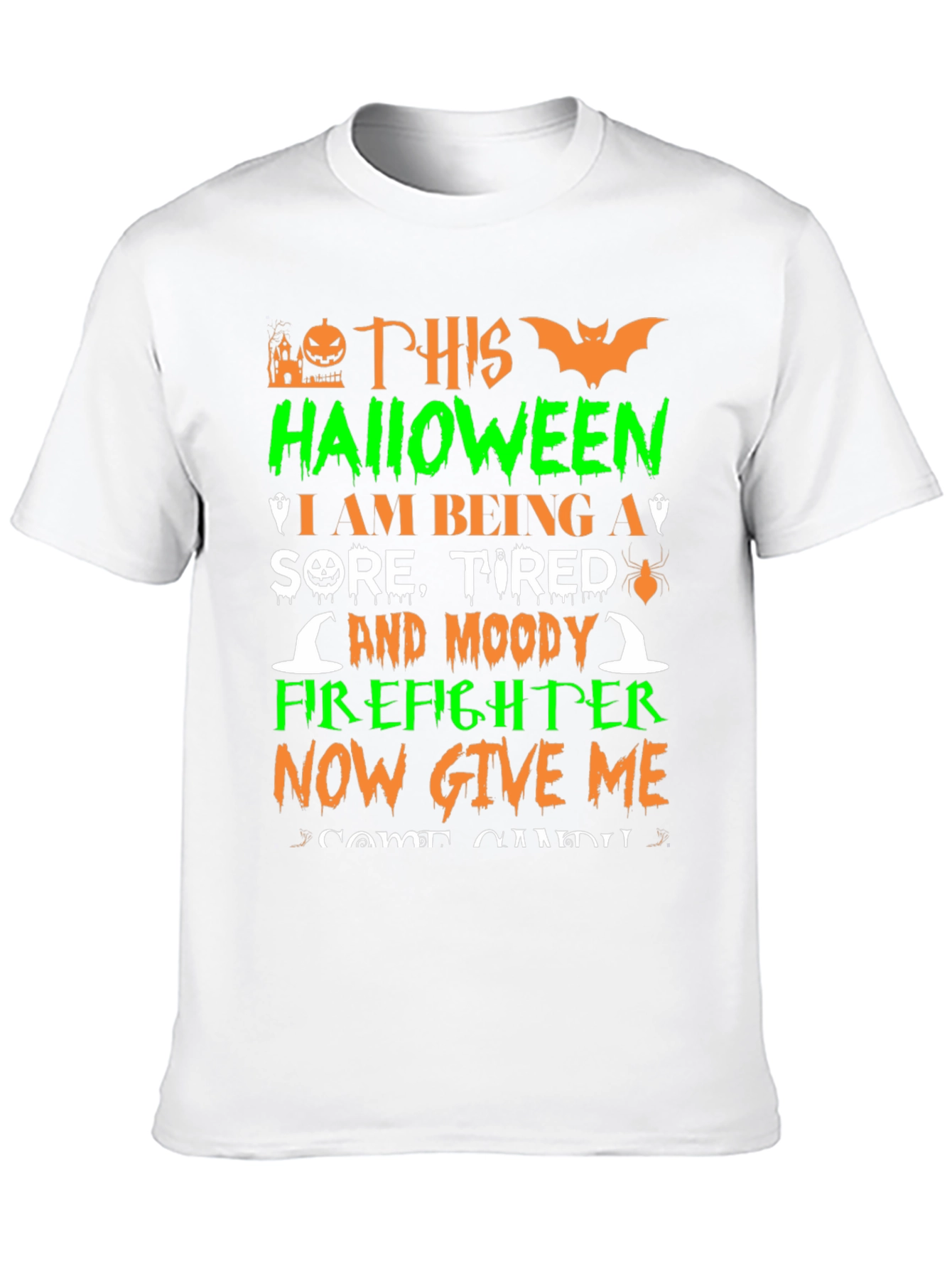 Funny Halloween Firefighter T-Shirt