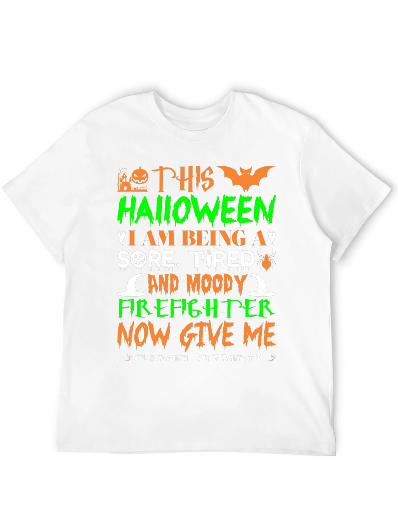Funny Halloween Firefighter T-Shirt
