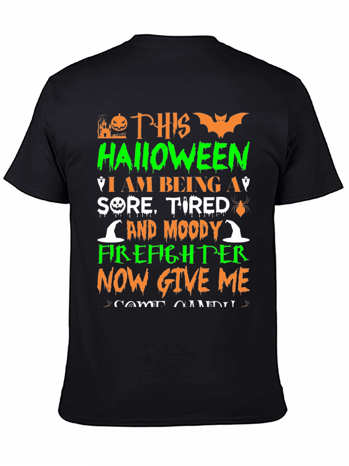 Funny Halloween Firefighter T-Shirt